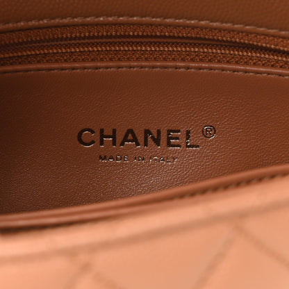 Chanel Caviar Quilted Lizard Embossed Mini Coco Handle Flap Brown 7 of 11