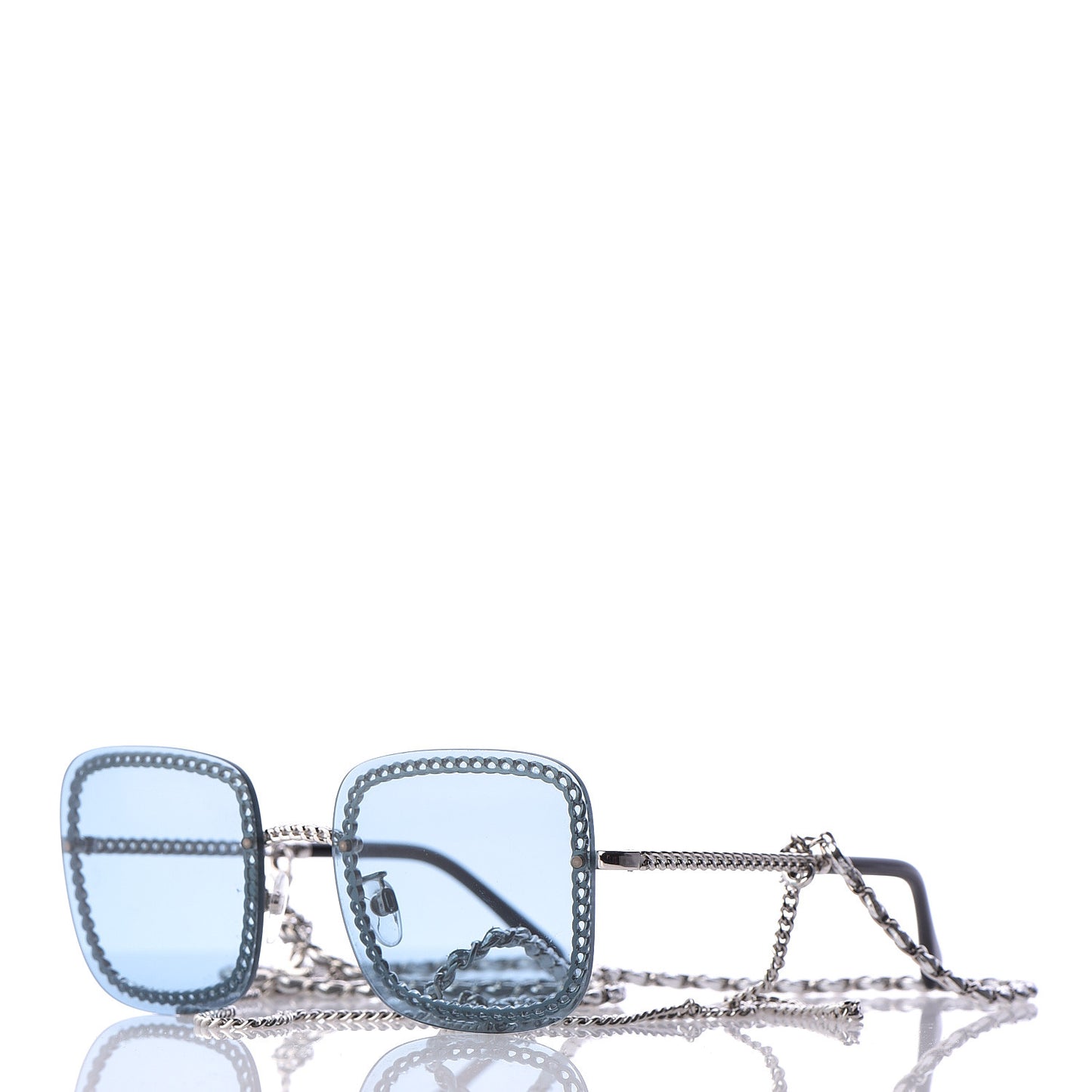 Chain Square Sunglasses 4244 Blue