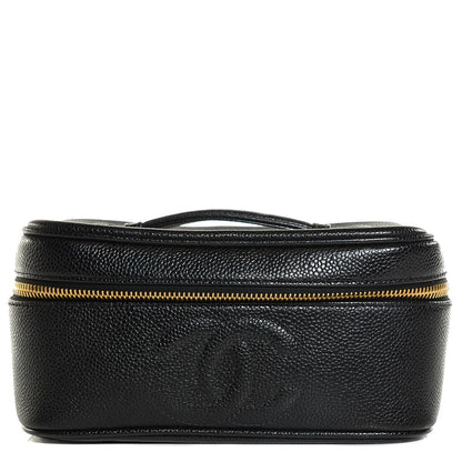 Chanel Caviar Vanity Cosmetic Case Black 1 of 8