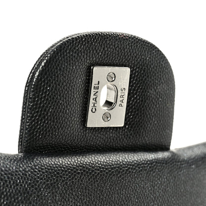 Chanel Iridescent Caviar Quilted Jumbo Double Flap Black 7 of 12