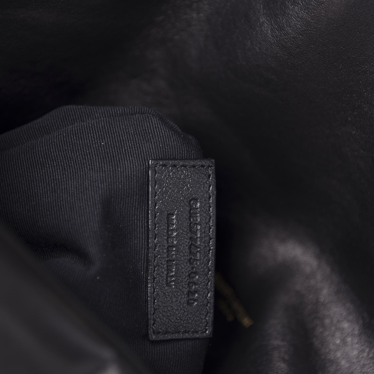 Saint Laurent Lambskin Quilted Medium Loulou Puffer Monogram Chain Satchel Black 10 of 11