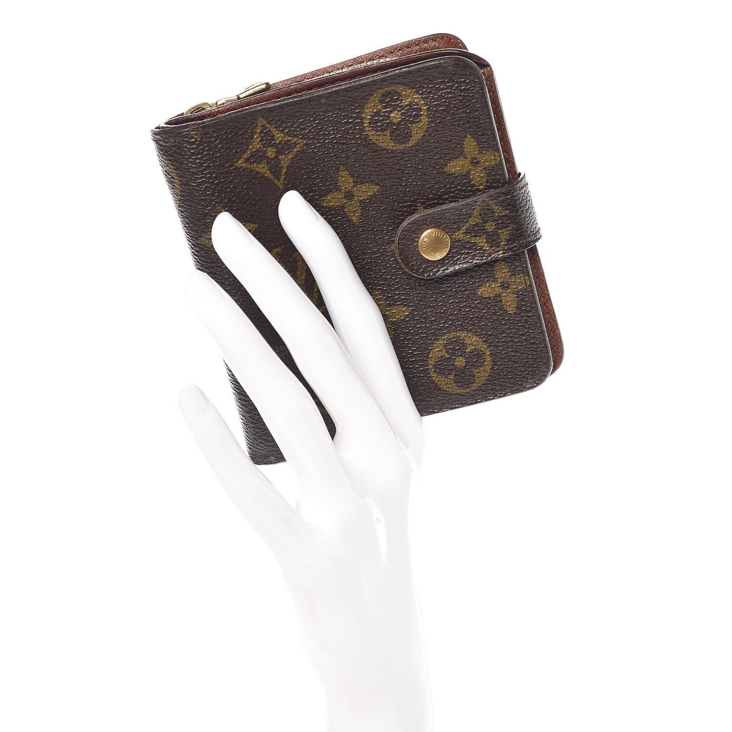 Louis Vuitton Monogram Compact Zippe Zipped Wallet 2 of 12