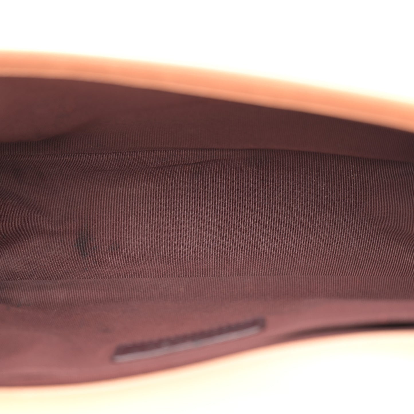 Glazed Calfskin Quilted Medium Boy Chained Flap Beige