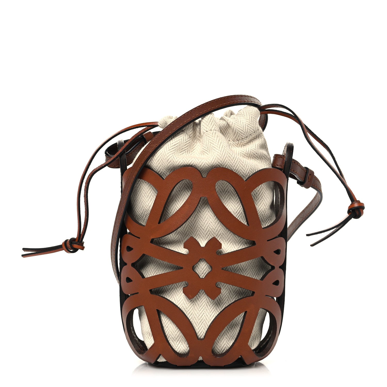 Loewe x Paula's Ibiza Cutout Anagram Pocket Crossbody Bag Tan 1 of 10