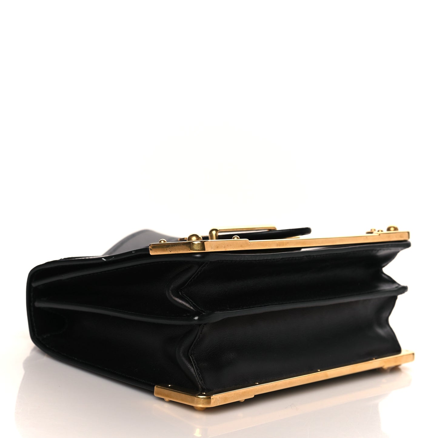 City Calf Saffiano Cahier Bag Black