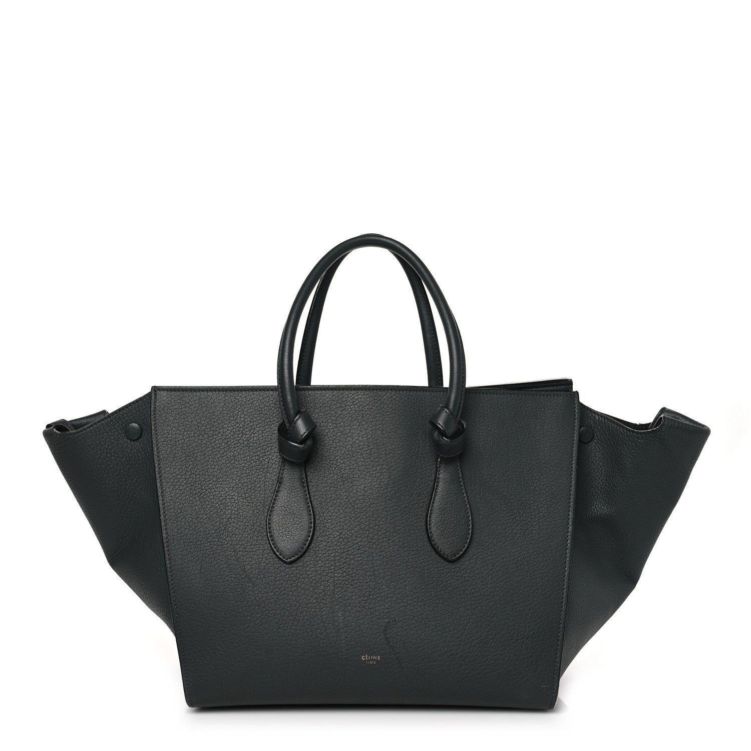 Celine Grained Calfskin Small Tie Knot Tote Anthracite 1 of 15