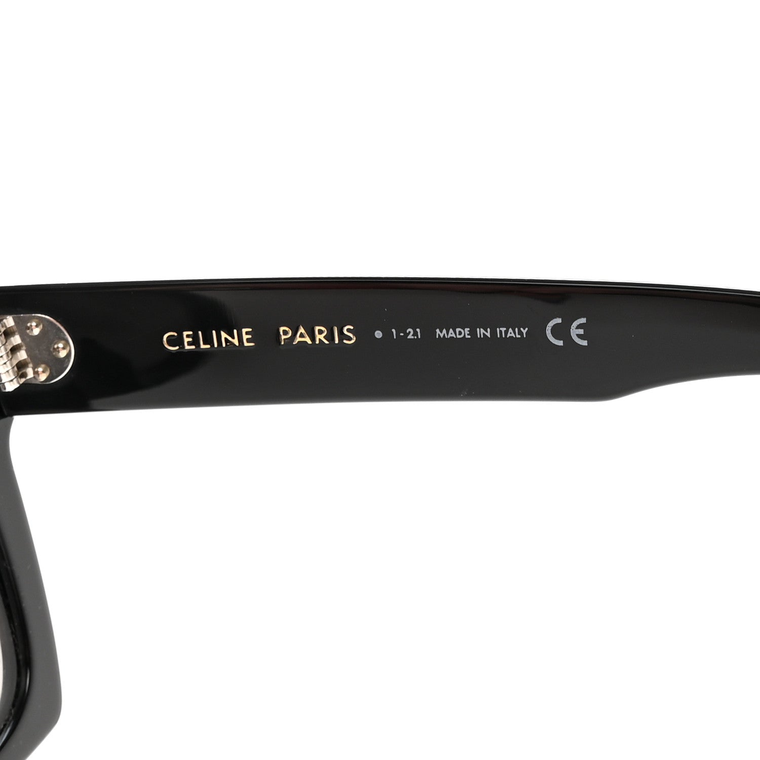Celine Acetate Square Sunglasses CL401301 Black 6 of 7
