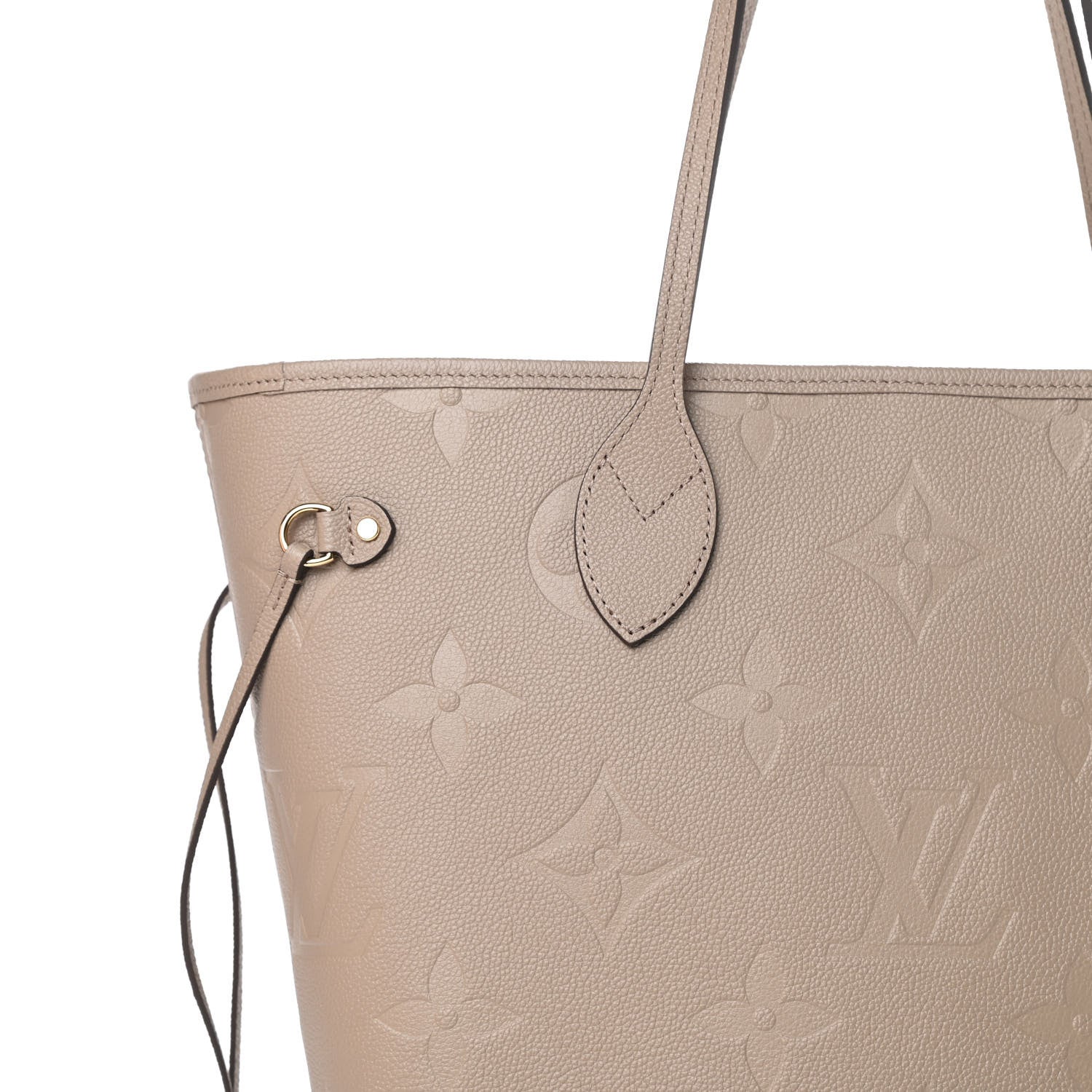 Louis Vuitton Empreinte Monogram Giant Neverfull MM Tourterelle 9 of 12