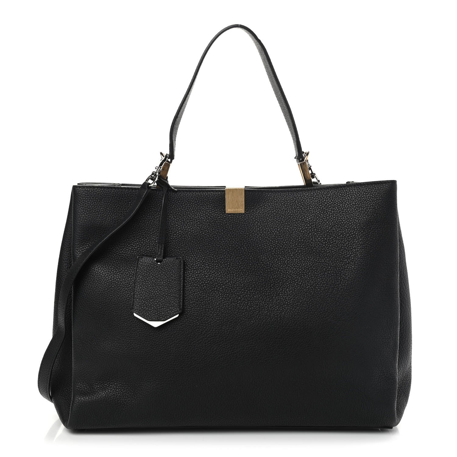 Balenciaga Calfskin Le Dix Soft Cabas M Shoulder Bag Black 1 of 11