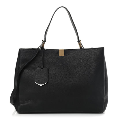 Balenciaga Calfskin Le Dix Soft Cabas M Shoulder Bag Black 1 of 11