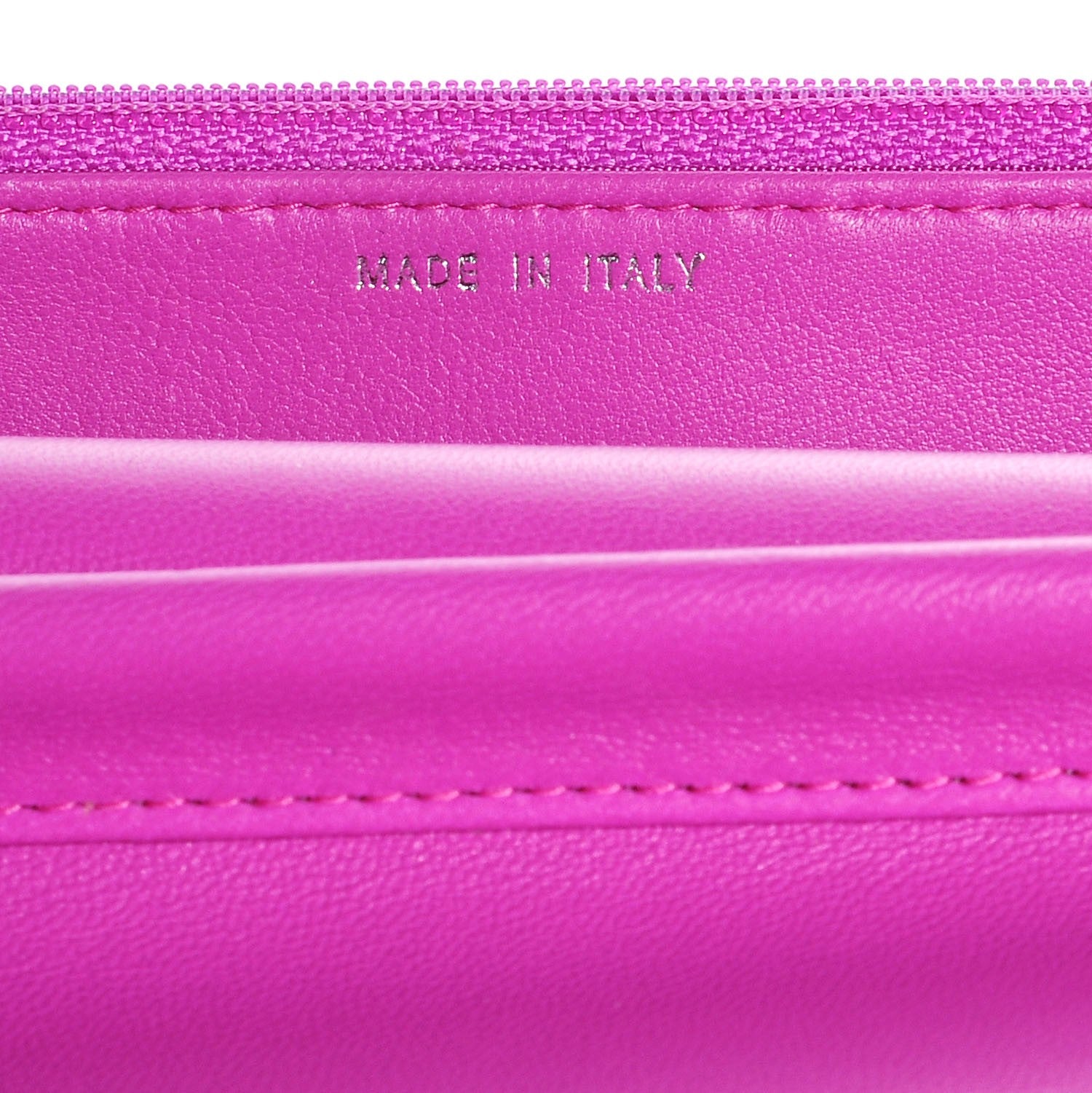 Chanel Lambskin Quilted Boy Wallet On Chain WOC Fuchsia 6 of 8