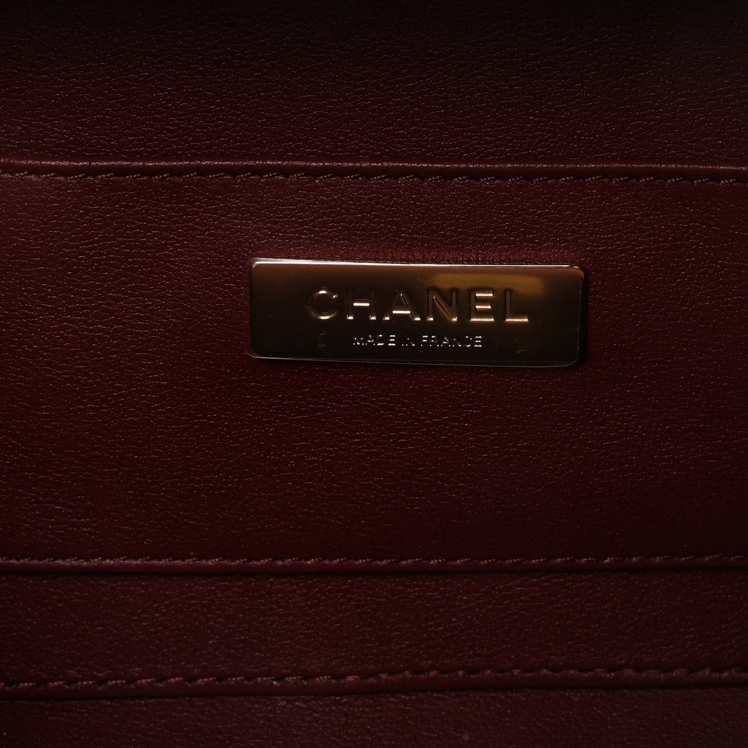 Chanel Lambskin Quilted Coco Click Bag Burgundy 6 of 11