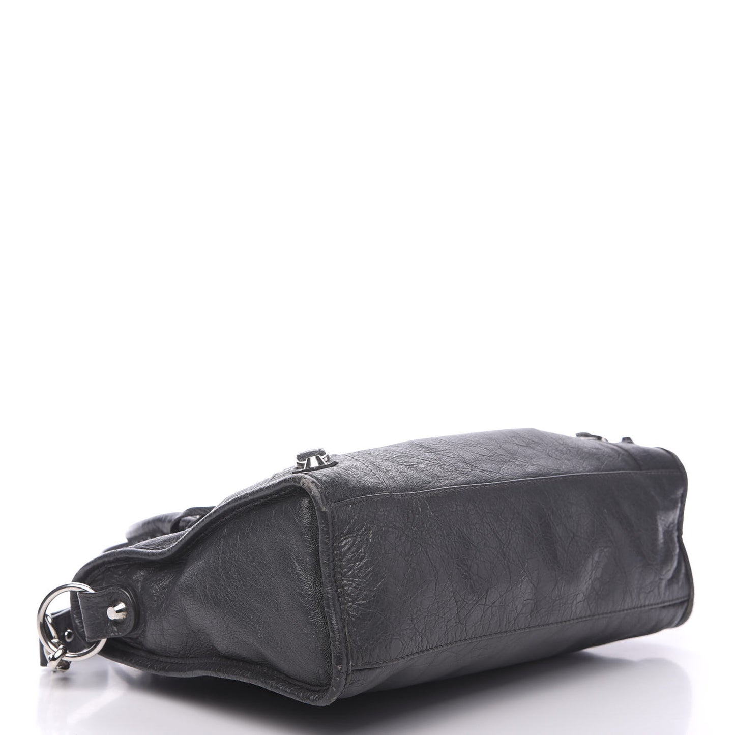 Agneau Classic Silver Hardware S City Gris Fossile