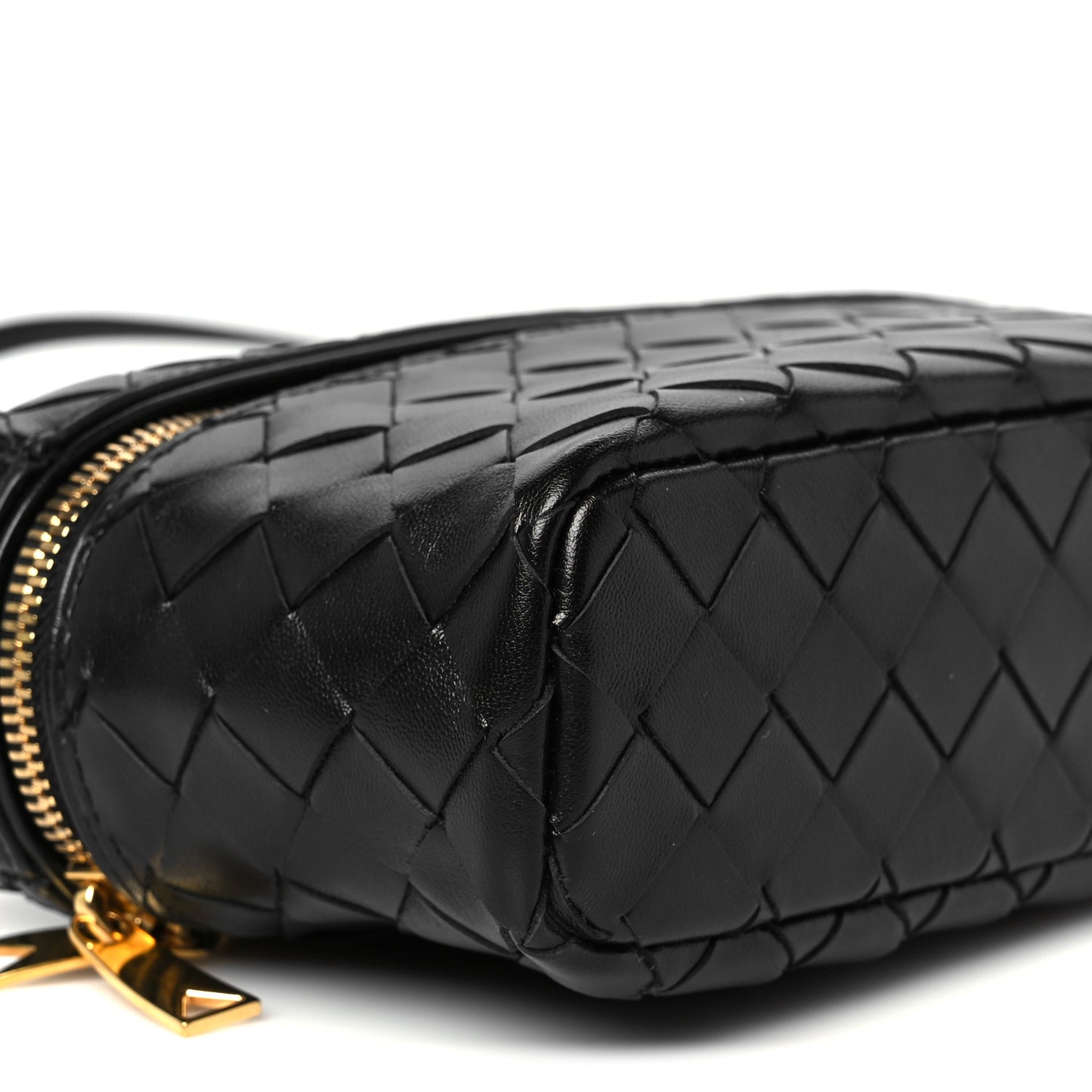 Calfskin Intrecciato Bang Bang Vanity Case Black