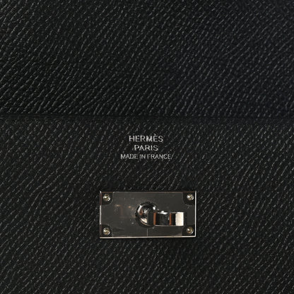 Hermes Epsom Kelly Longue Wallet Black 4 of 8