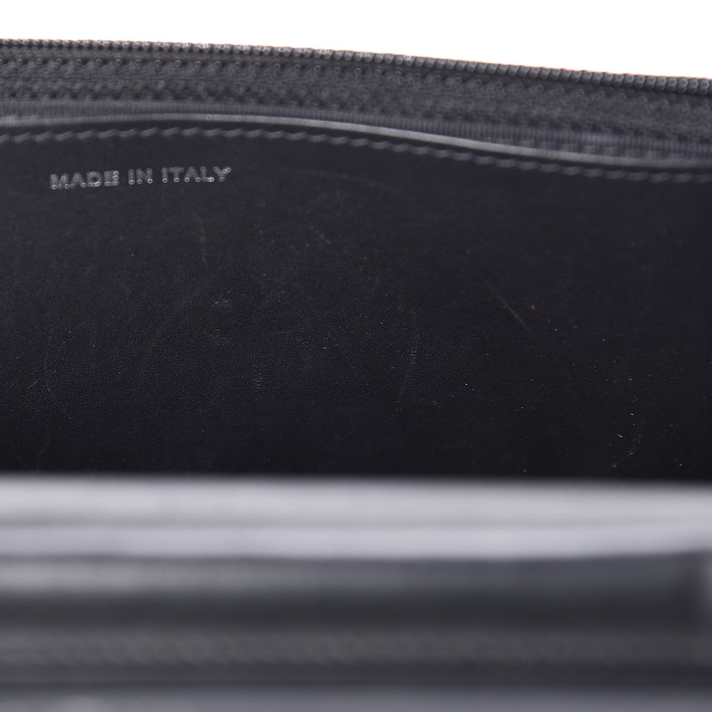Patent Quilted Wallet On Chain WOC Black