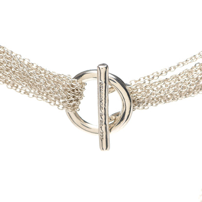 Tiffany Sterling Silver Heart Multi Chain Toggle Necklace 4 of 4