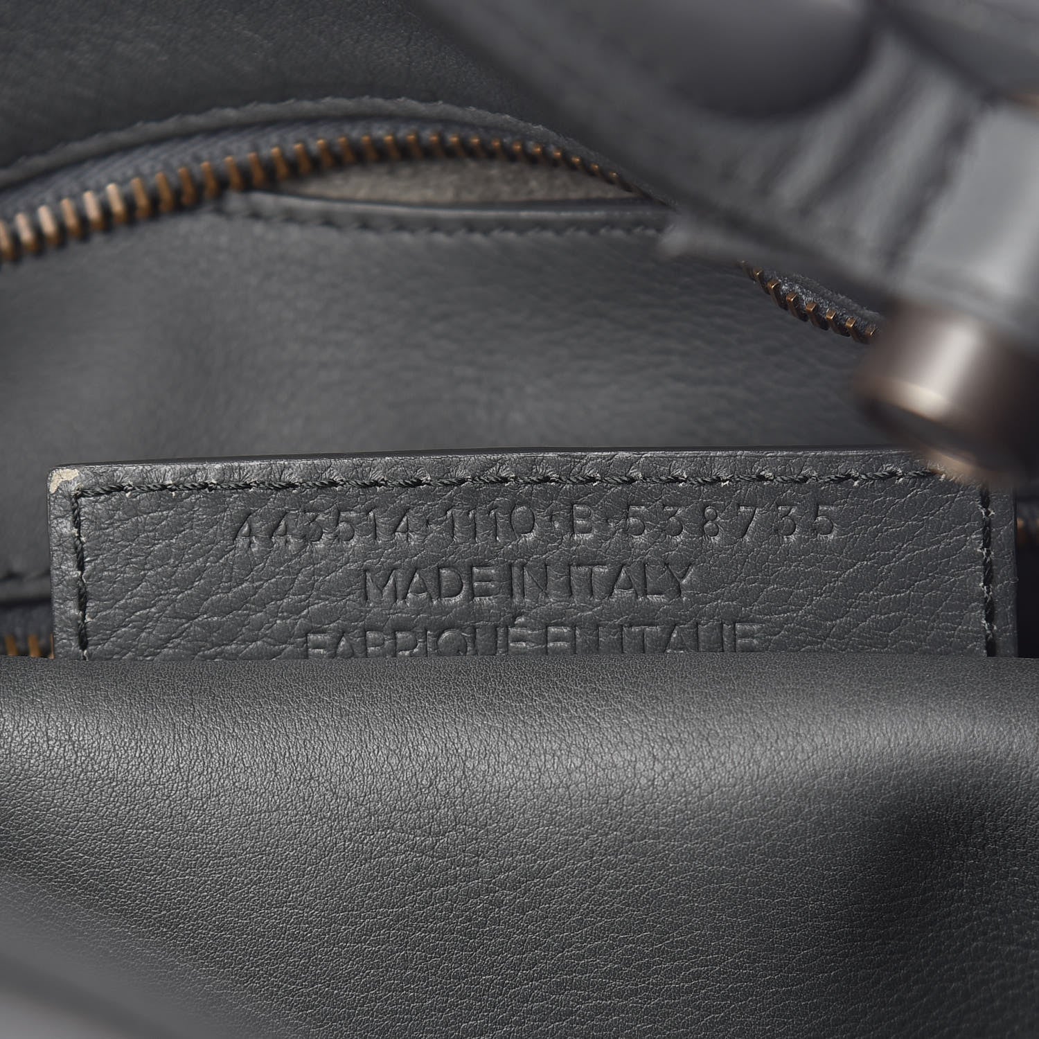 Balenciaga Veau Soyeux Perforated Blackout Hardware City Gris Fossile 9 of 10
