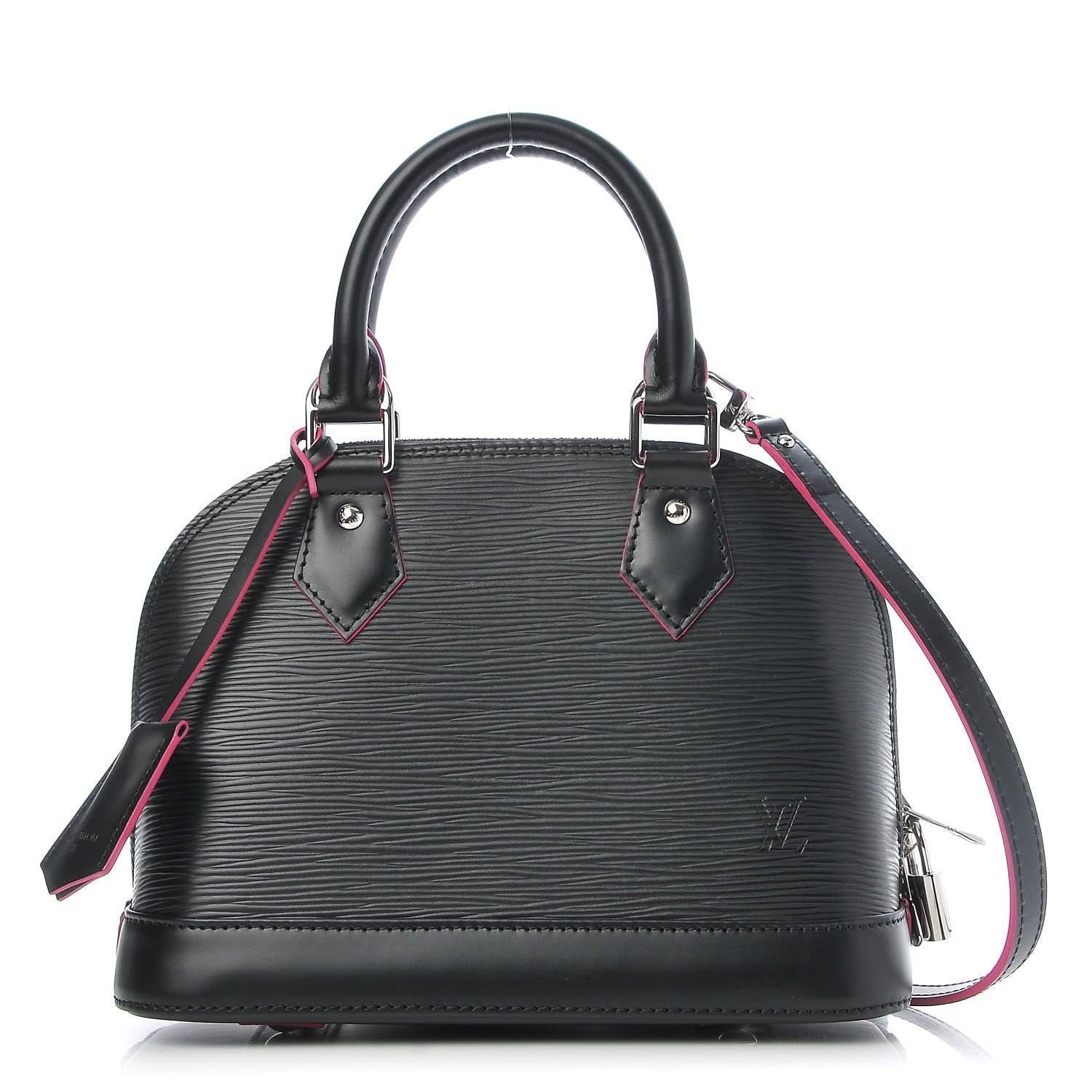 Louis Vuitton Epi Alma BB Black Hot Pink 1 of 8