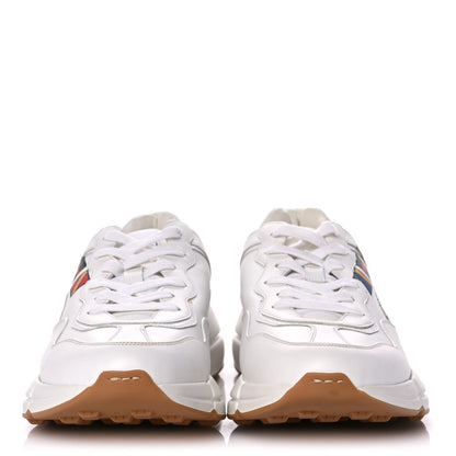 Gucci Calfskin Worldwide Mens Rhyton Sneakers 9 Great White 2 of 9