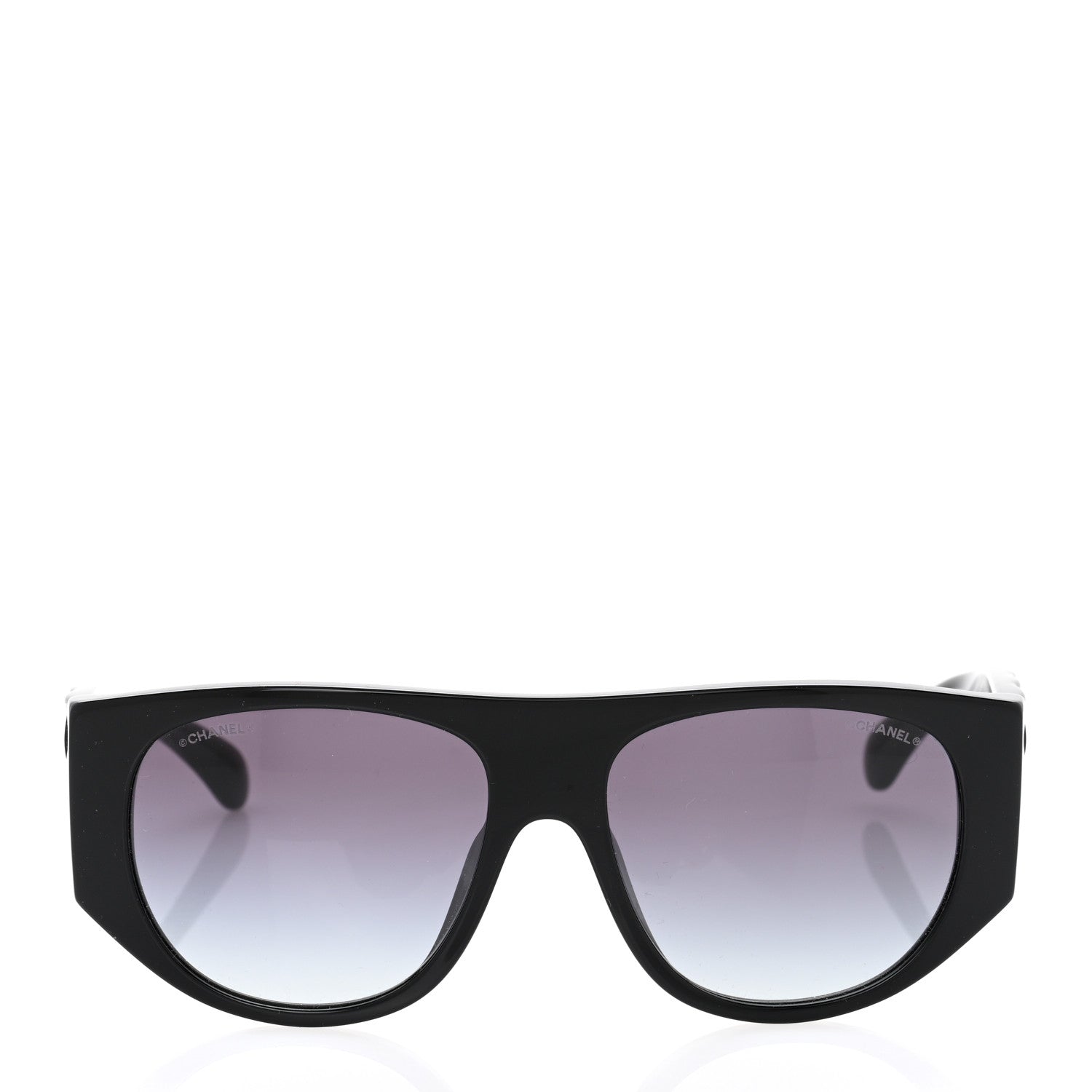 Chanel Acetate Quilted CC Pilot Sunglasses 71465 Black 2 of 7
