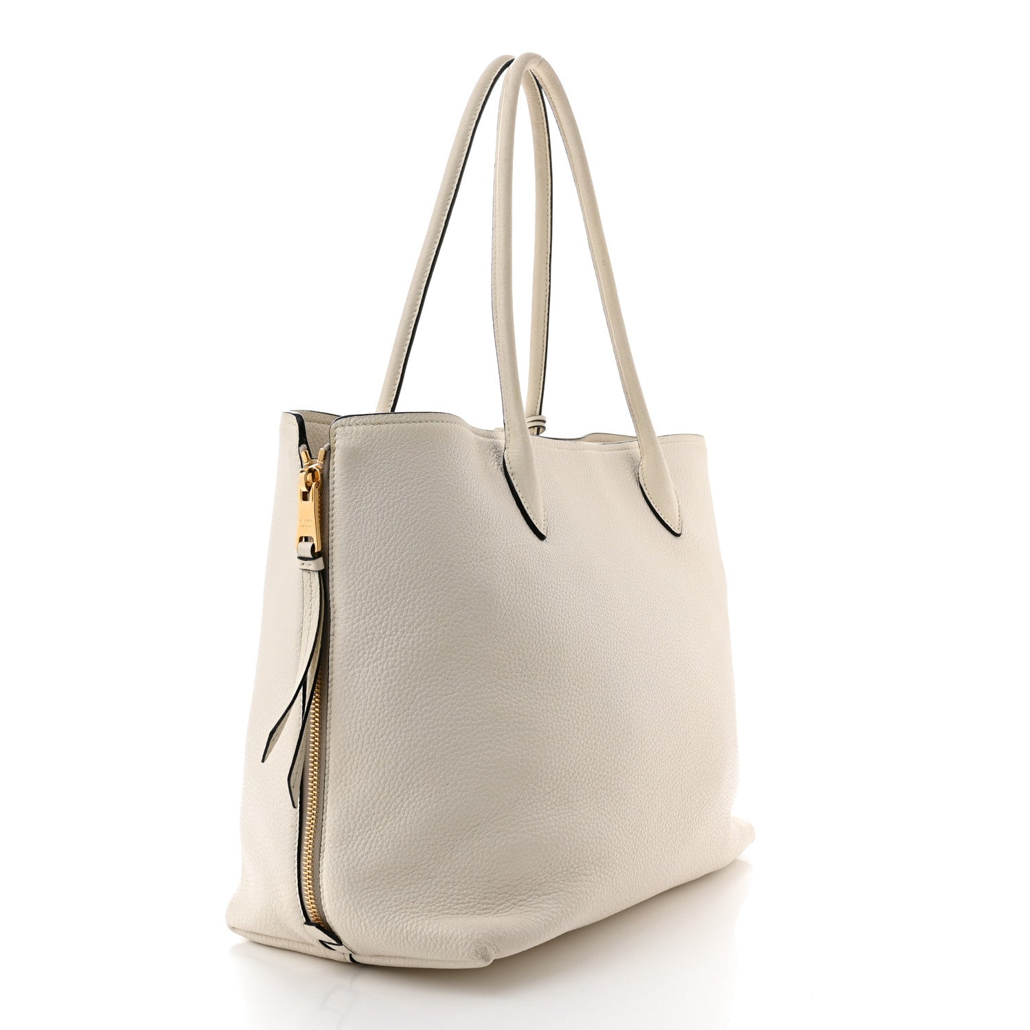 Prada Vitello Daino Shoulder Bag White 3 of 10