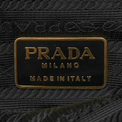 Prada Nylon Tessuto Impuntu Quilted Flap Shoulder Bag Black 5 of 10
