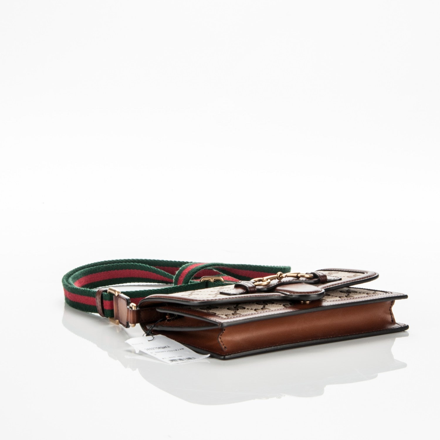 Gucci Monogram Lady Web Convertible Wallet Beige Cuir 4 of 7
