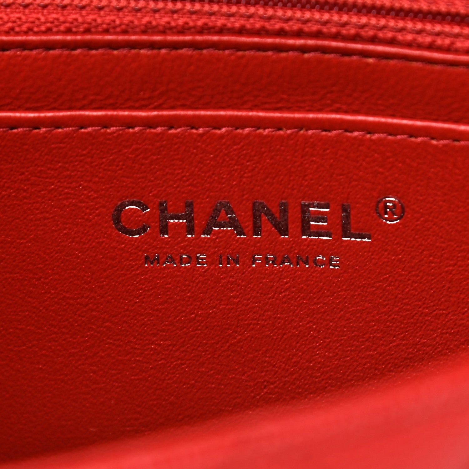Chanel Caviar Quilted Mini Rectangular Flap Red 6 of 11
