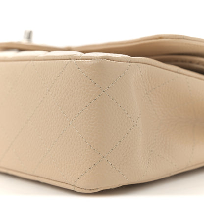 Chanel Caviar Quilted Medium Double Flap Beige Clair 10 of 11