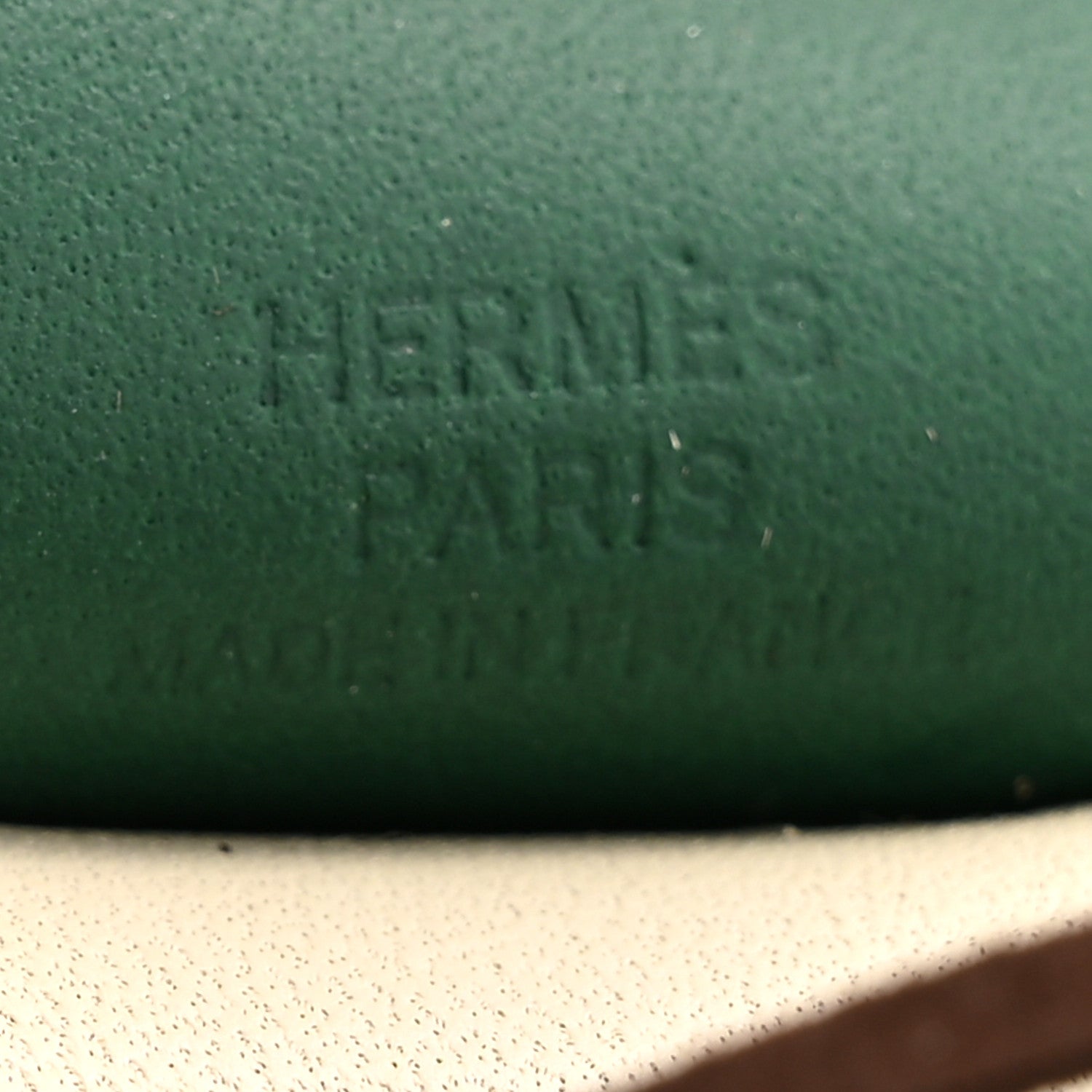 Hermes Milo Lambskin Grigri Rodeo Pegase Horse Bag Charm PM Craie Chocolate Vert Moyen 3 of 5