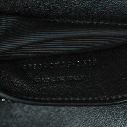 Saint Laurent Sheepskin Matelasse Chevron Monogram Large College Satchel Black 7 of 7