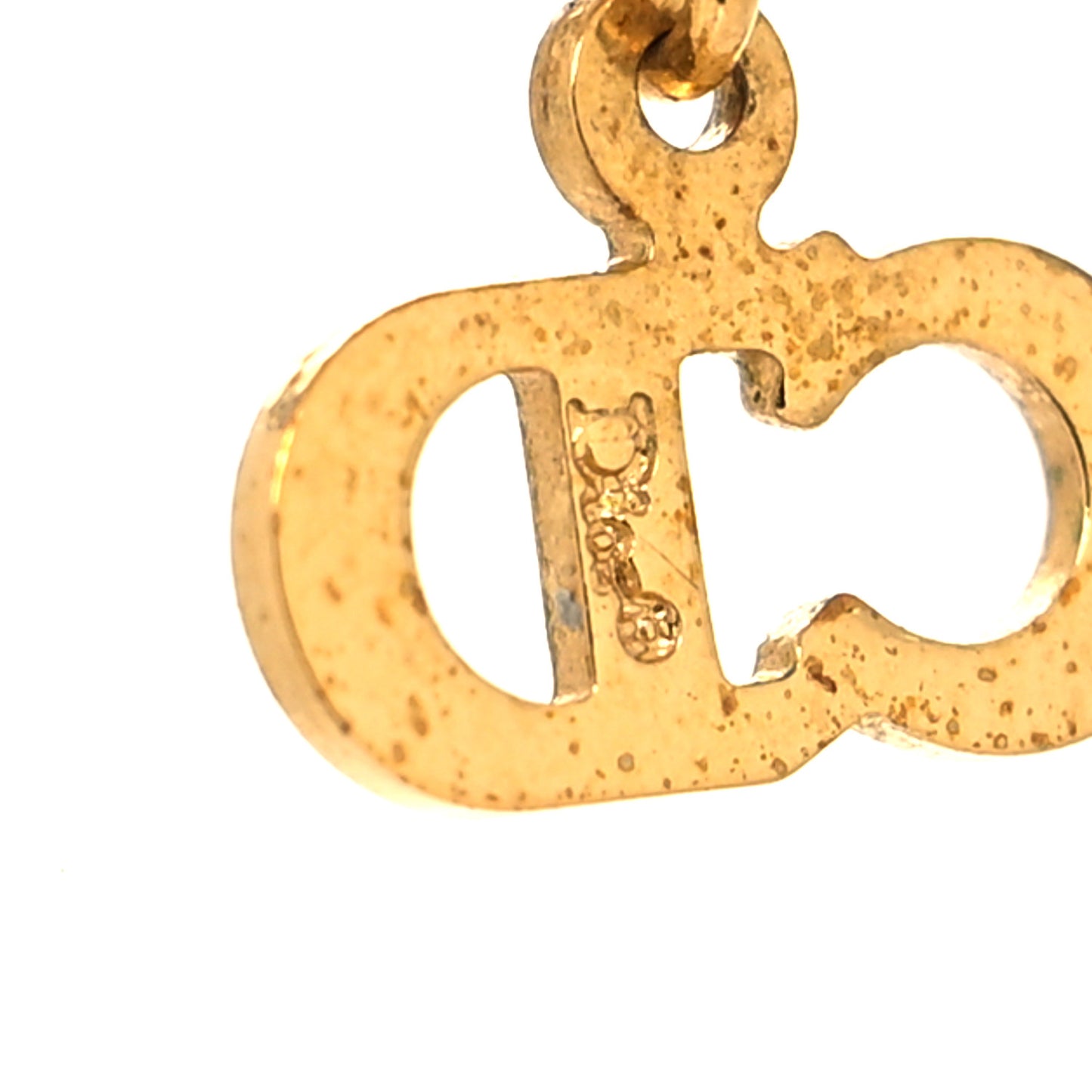 Metal Logo Necklace Gold
