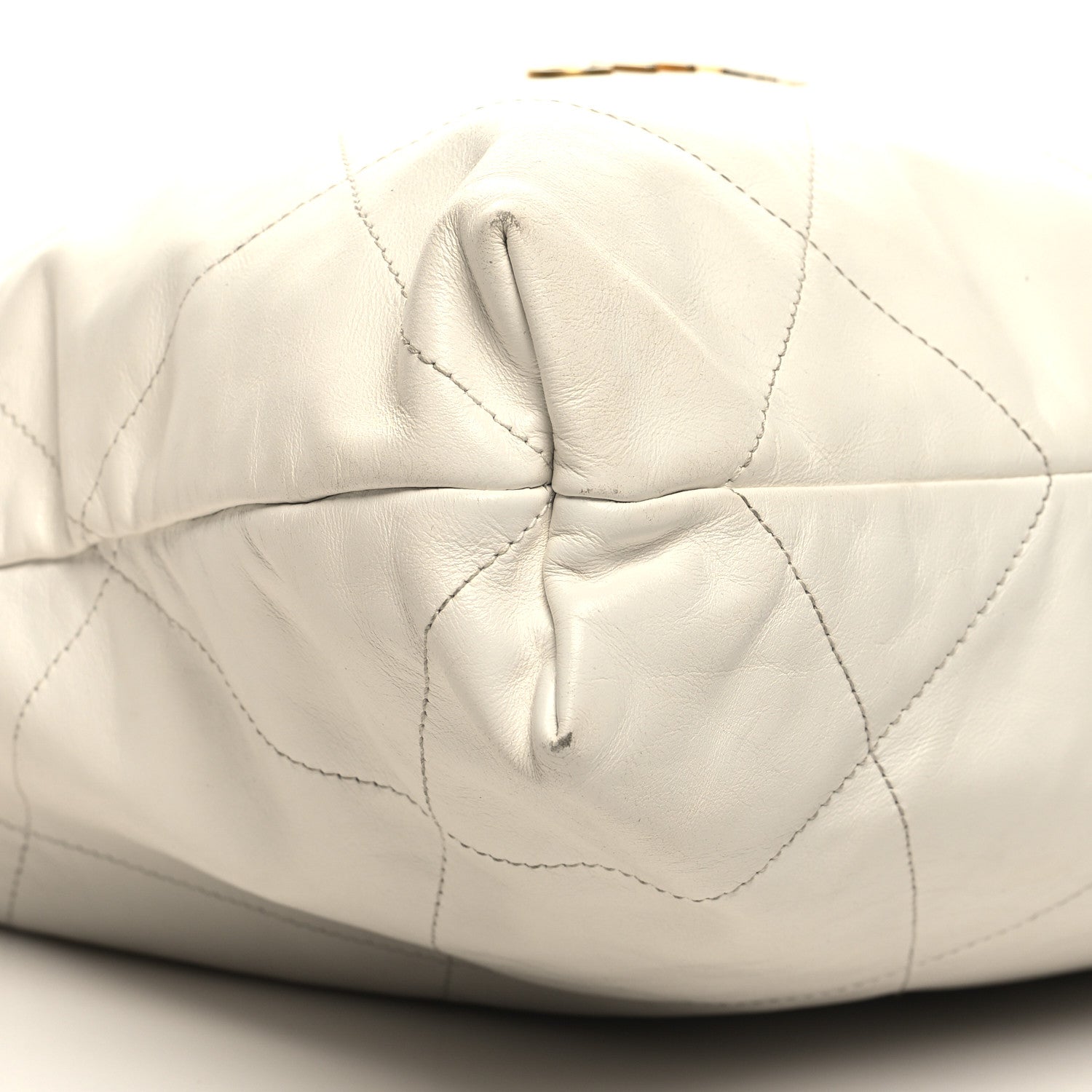 Chanel Shiny Calfskin Quilted Chanel 22 White 11 of 13