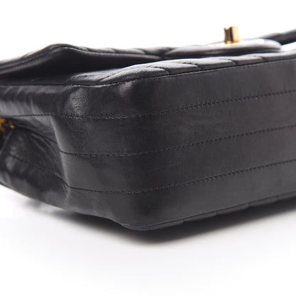 Chanel Lambskin Chevron Quilted Mini Rectangular Flap Black 9 of 13