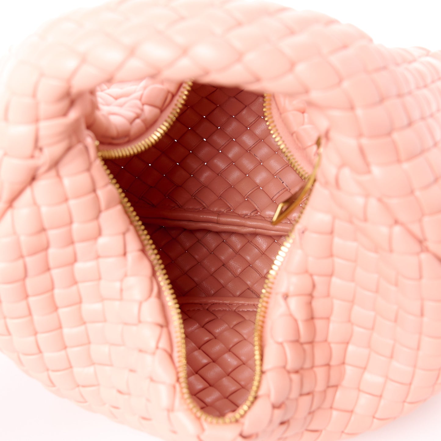 Lambskin Padded Intrecciato Mini Jodie Peachy