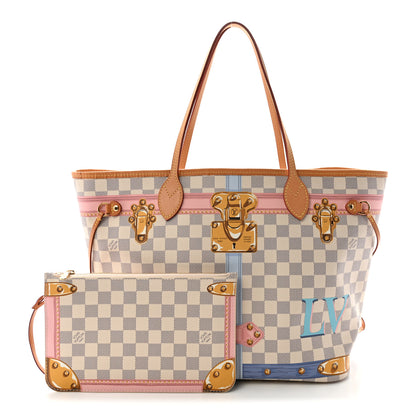 Louis Vuitton Damier Azur Summer Trunks Neo Neverfull MM 3 of 11