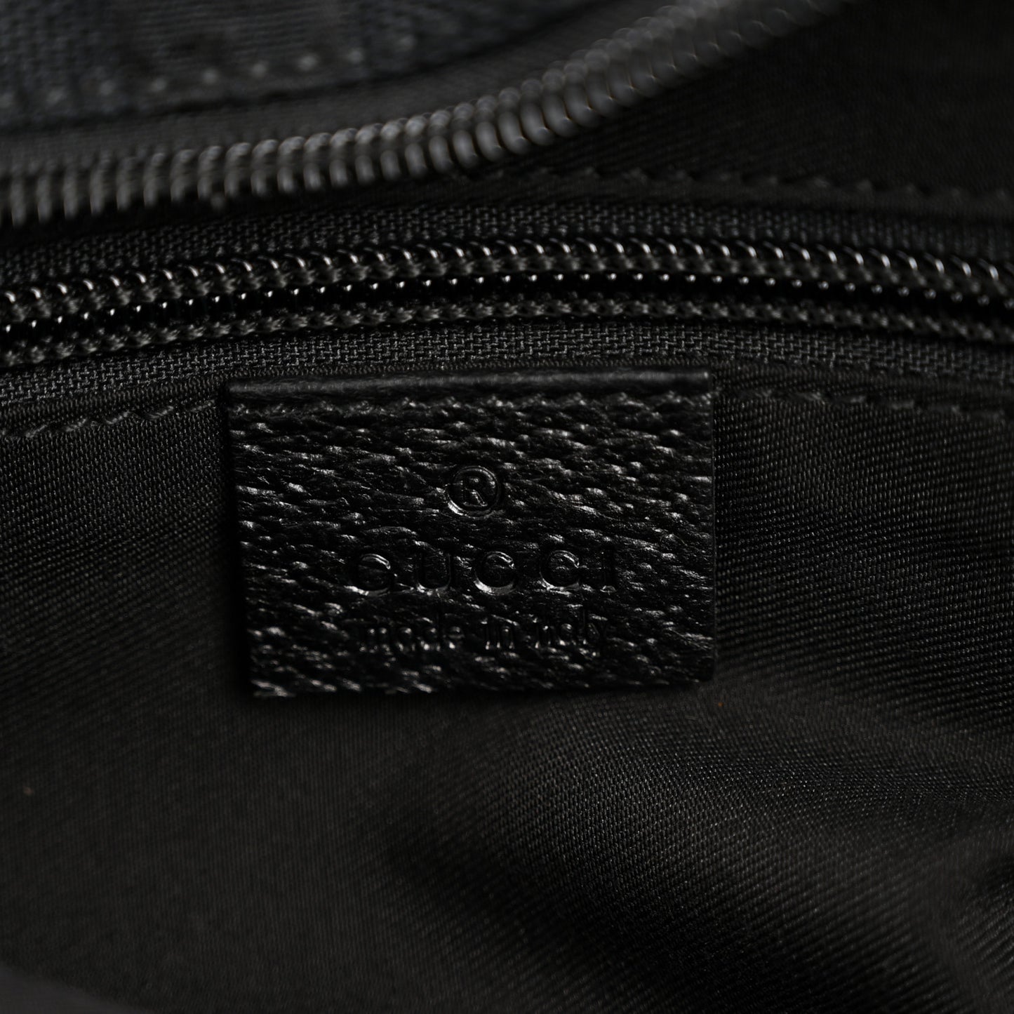 GG Monogram Small Web Handle Bucket Tote Black