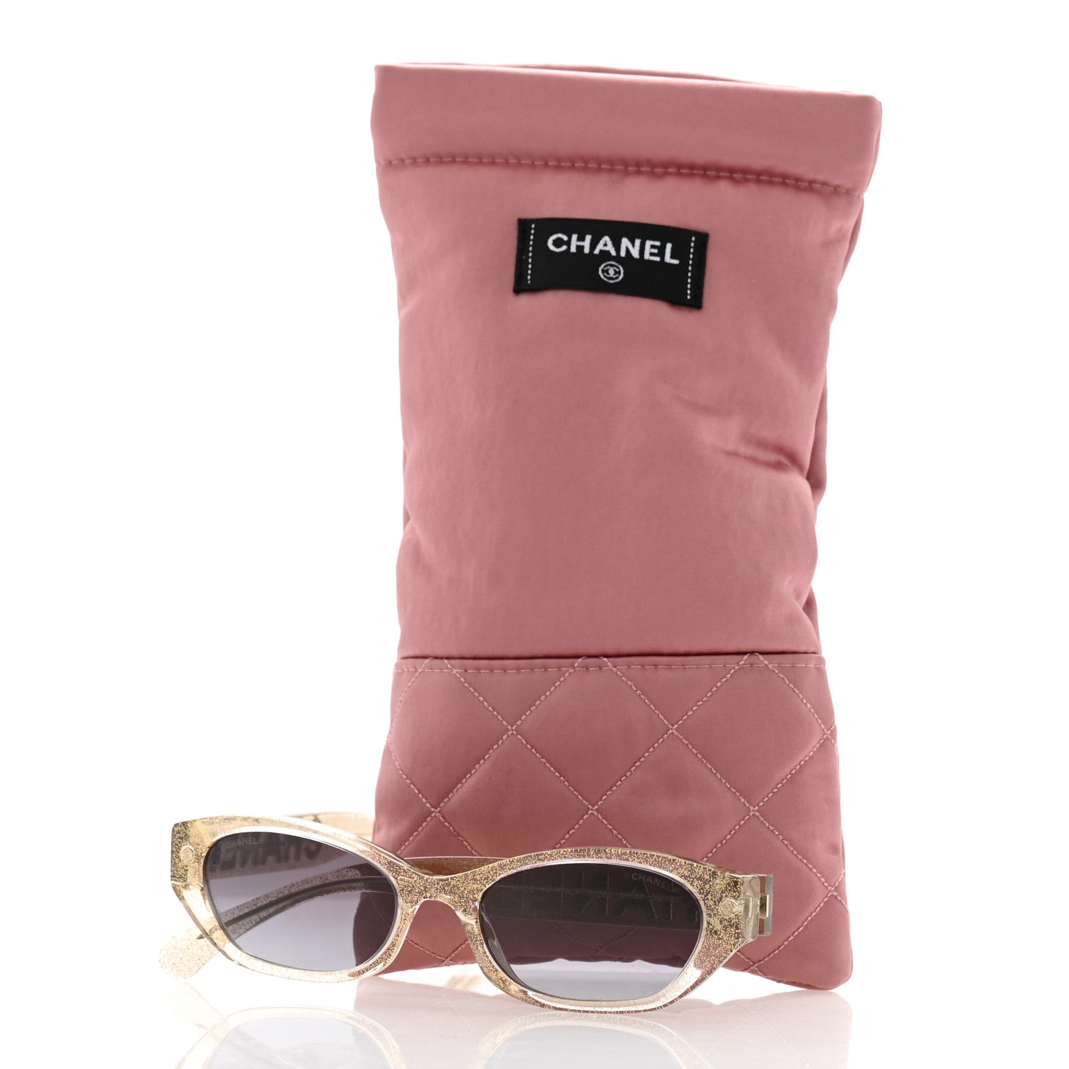 Chanel Rectangle Sunglasses 71280 Gold 8 of 8