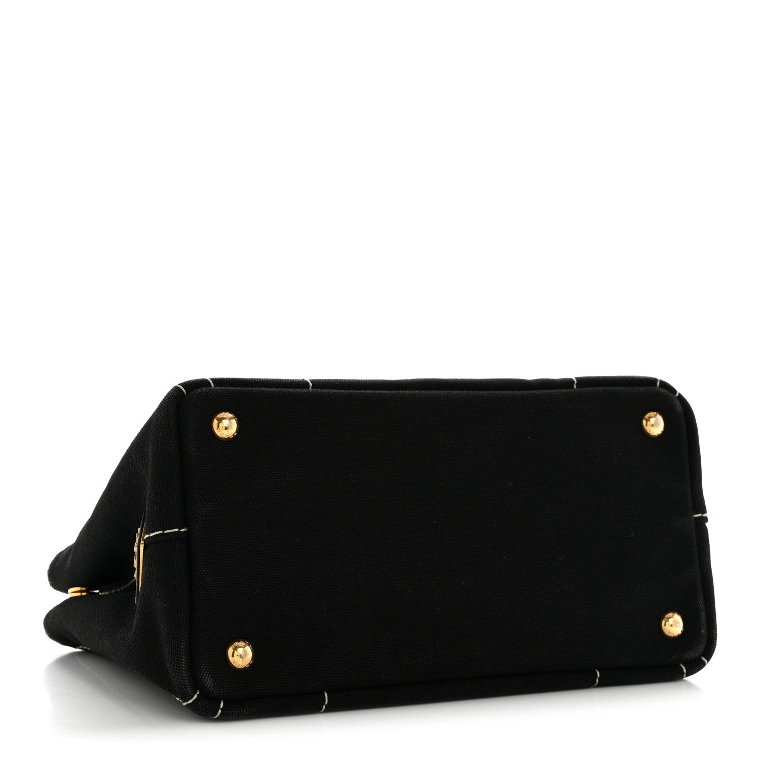 Prada Canapa Small Logo Tote Black Talco 4 of 17