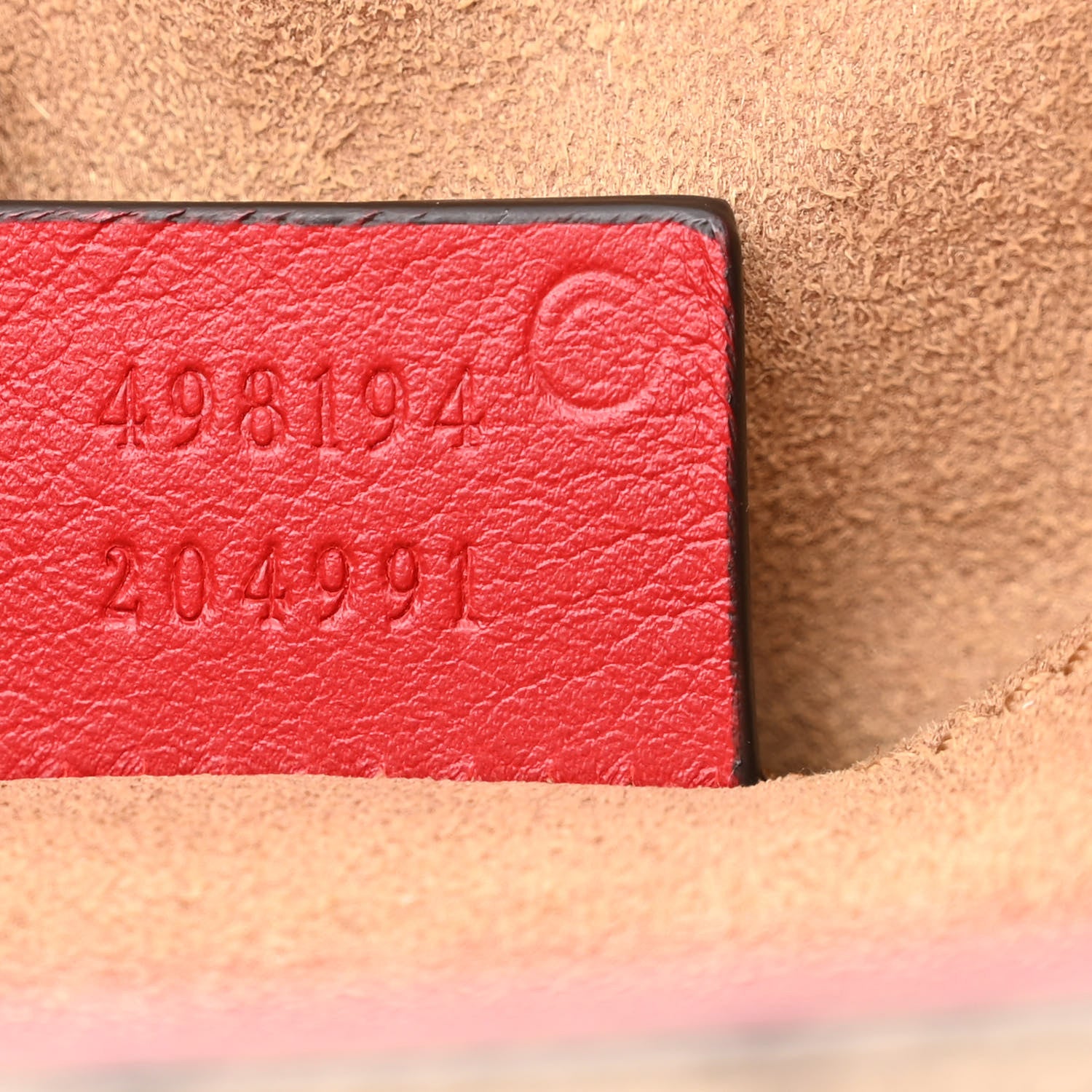 Gucci GG Supreme Monogram Calfskin Padlock Backpack Beige Hibiscus Red New Rosette 7 of 10