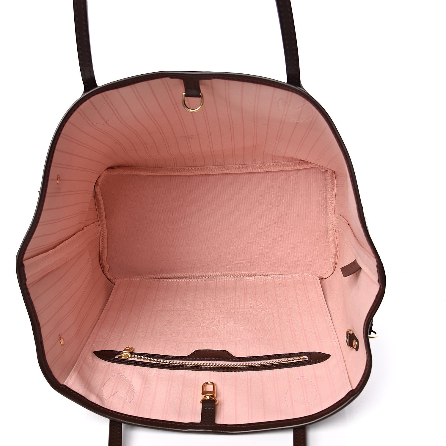Louis Vuitton Damier Ebene Neo Neverfull MM Rose Ballerine 5 of 11