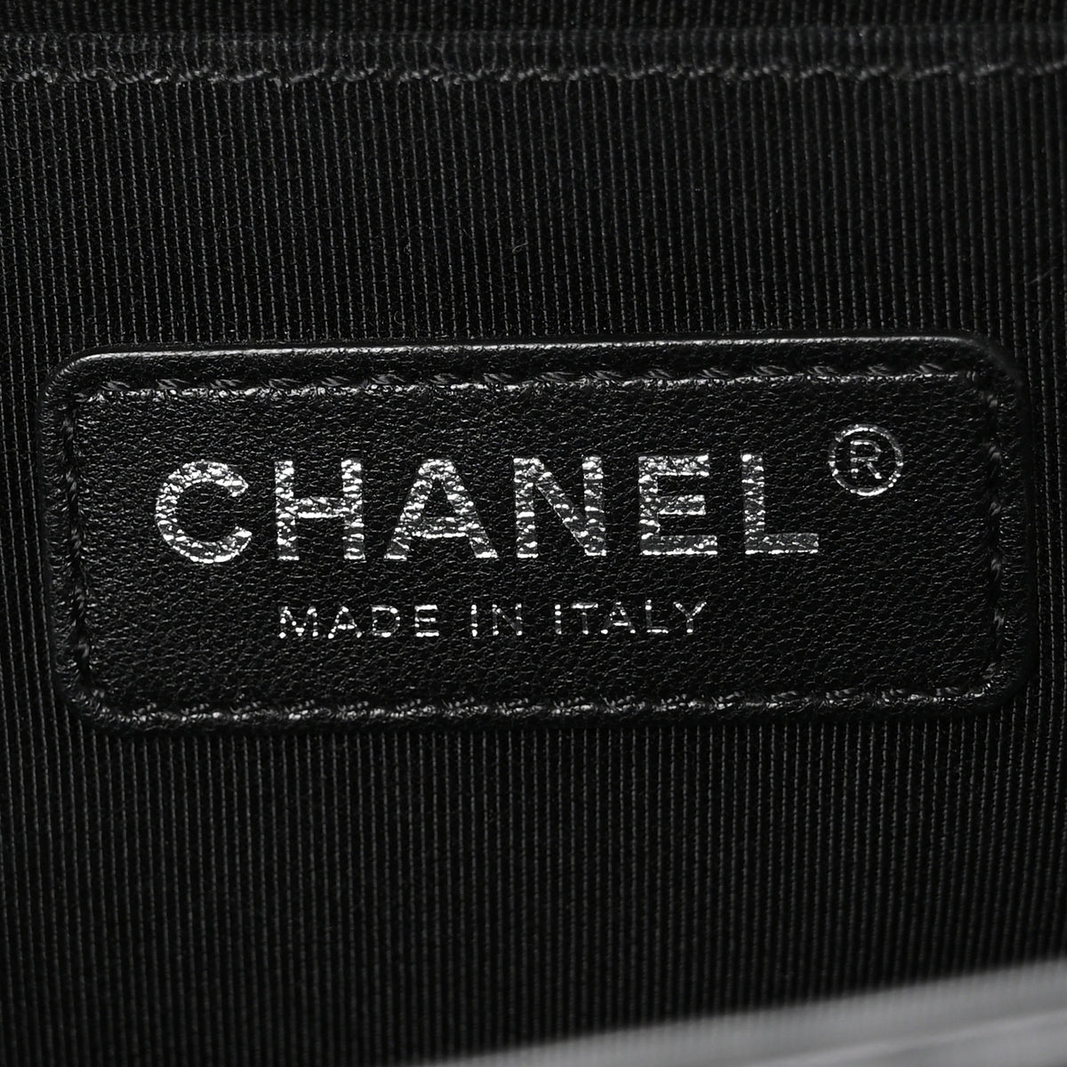 Lambskin Quilted Medium Boy Flap Black