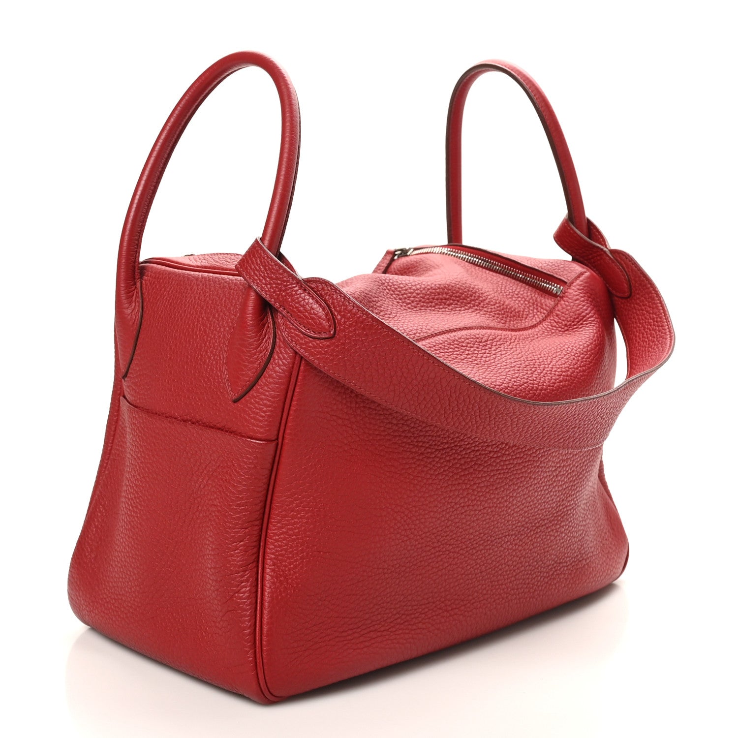 Hermes Taurillon Clemence Lindy 34 Rouge Garance 3 of 10