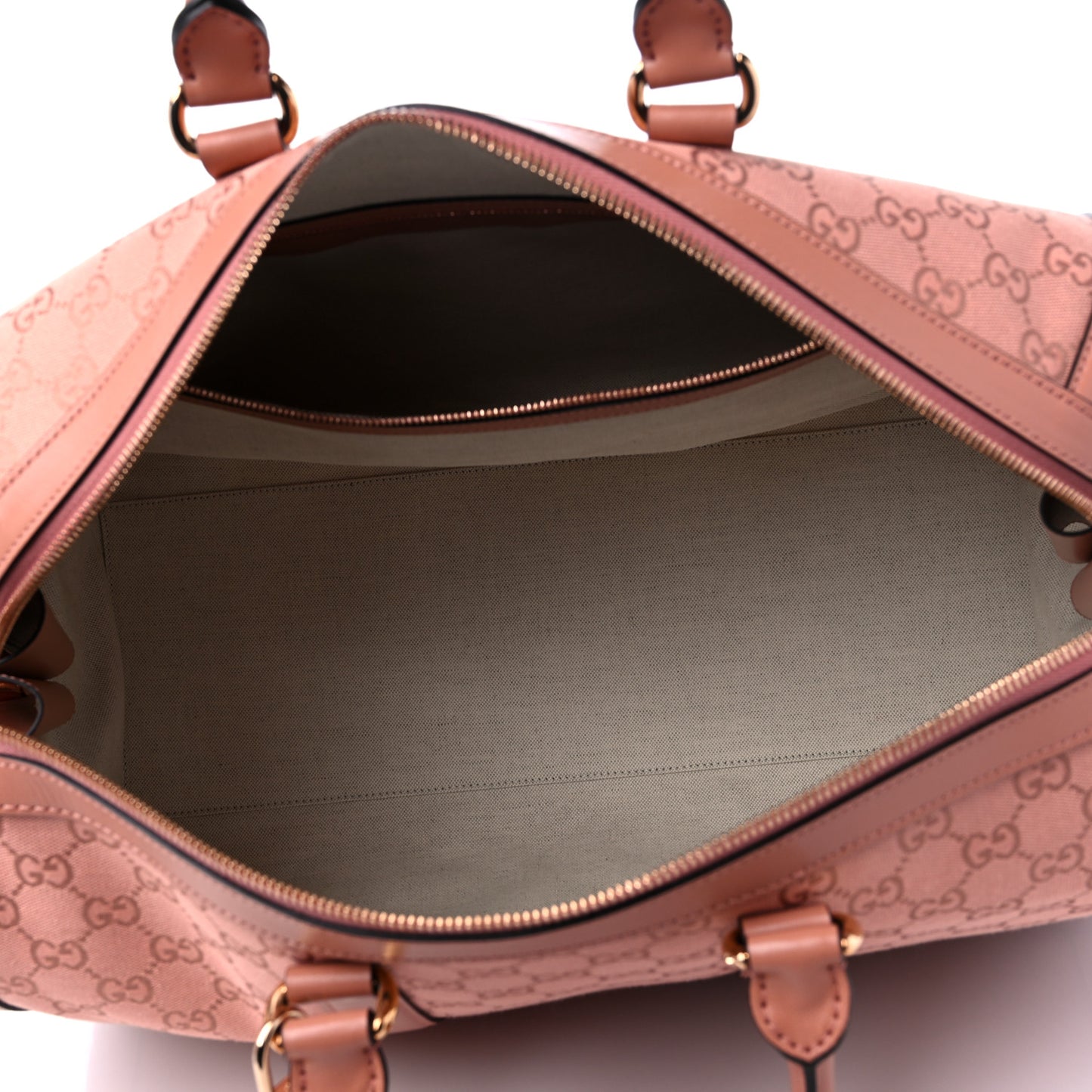 Monogram Azalea Calfskin Small Retro Interlocking G Duffle Bag Cloche Rose Pink