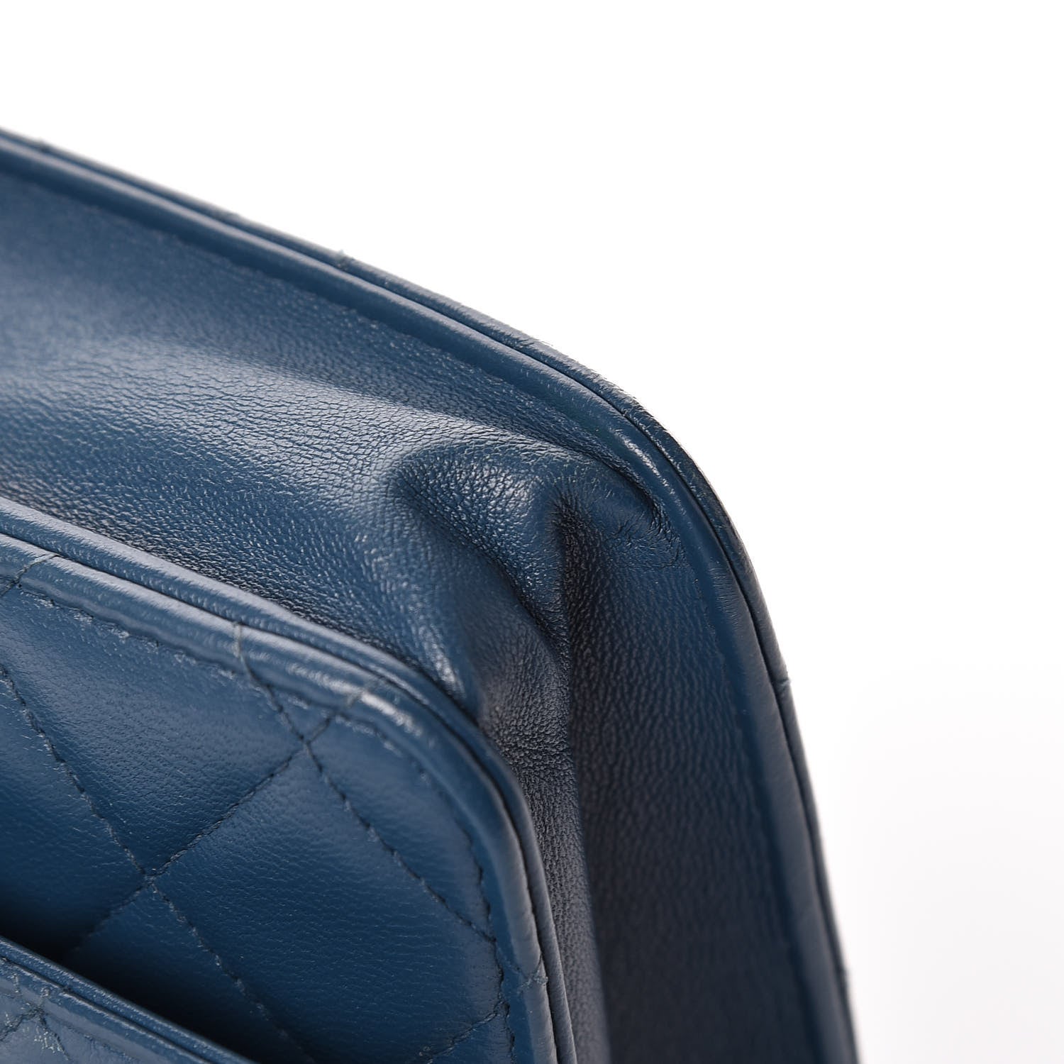 Chanel Lambskin Quilted Trendy CC Wallet On Chain WOC Blue 18 of 27