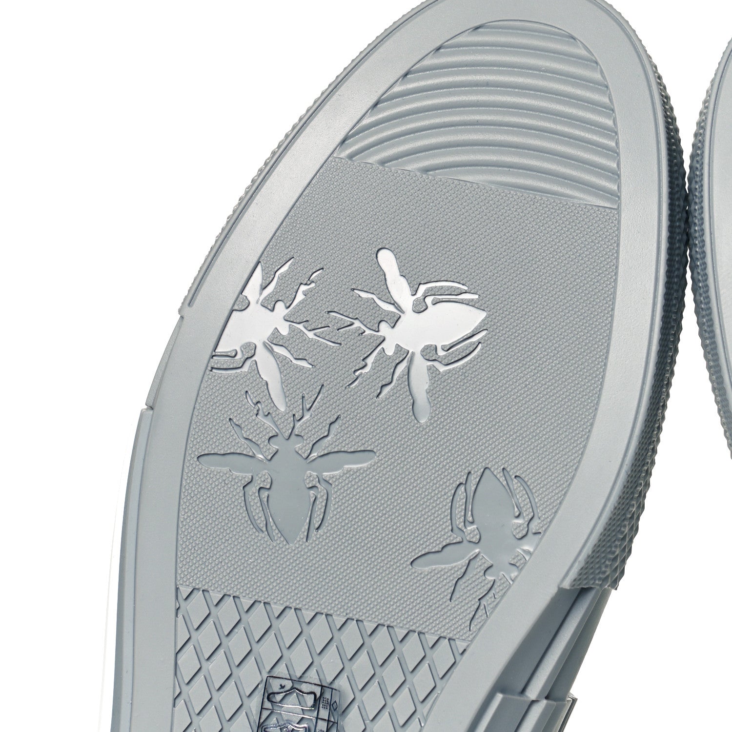 Christian Dior Technical Canvas Oblique Mens B23 High Top Sneakers 44 Blue White 8 of 10