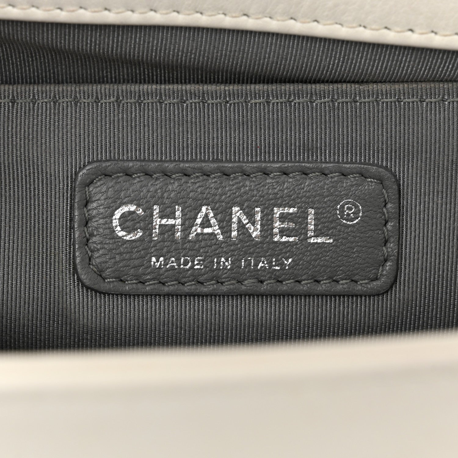 Chanel Calfskin Double Stitch Medium Boy Flap White 6 of 18