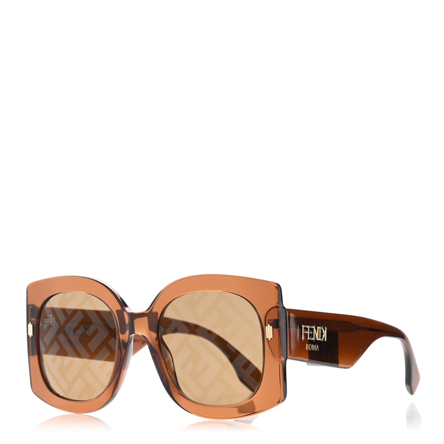 Fendi Acetate FF Sunglasses FF 0436/G/S Brown 1 of 7