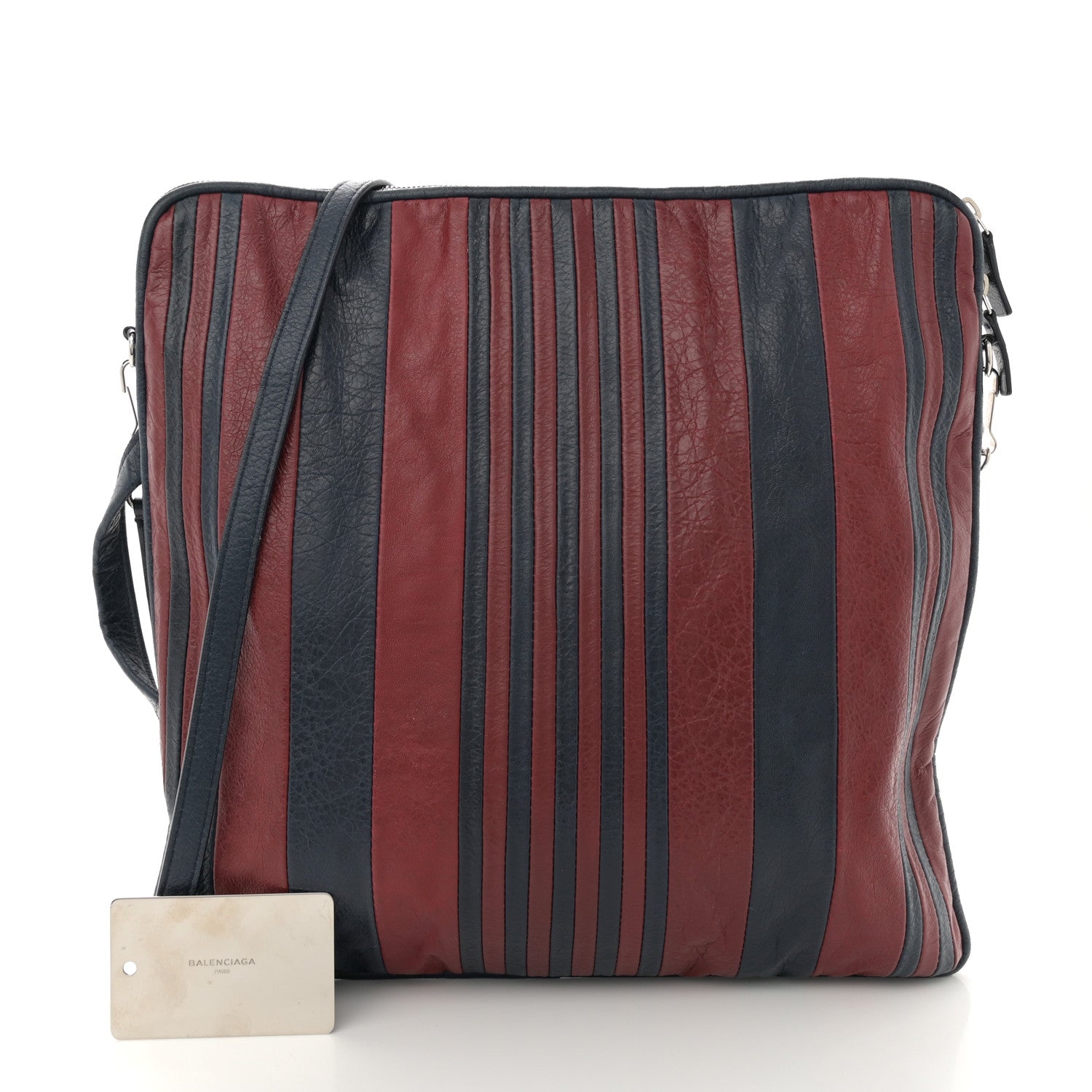 Balenciaga Agneau S Cushion Square Crossbody Dark Night Red 3 of 12